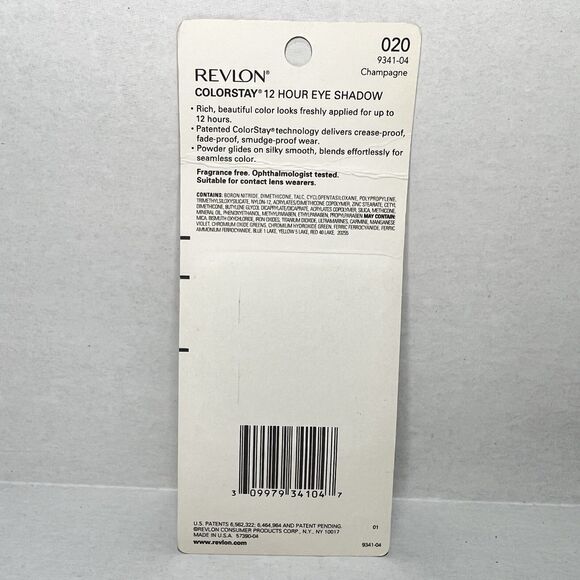 Revlon ColorStay 12 Hour Eye Shadow Champagne Discontinued .08oz - Picture 5 of 6